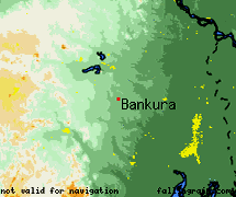 Mid-range map of Bankura